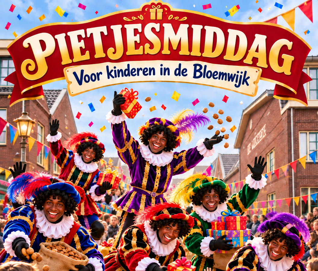 Pietjesmiddag voor kinderen in de Bloemwijk